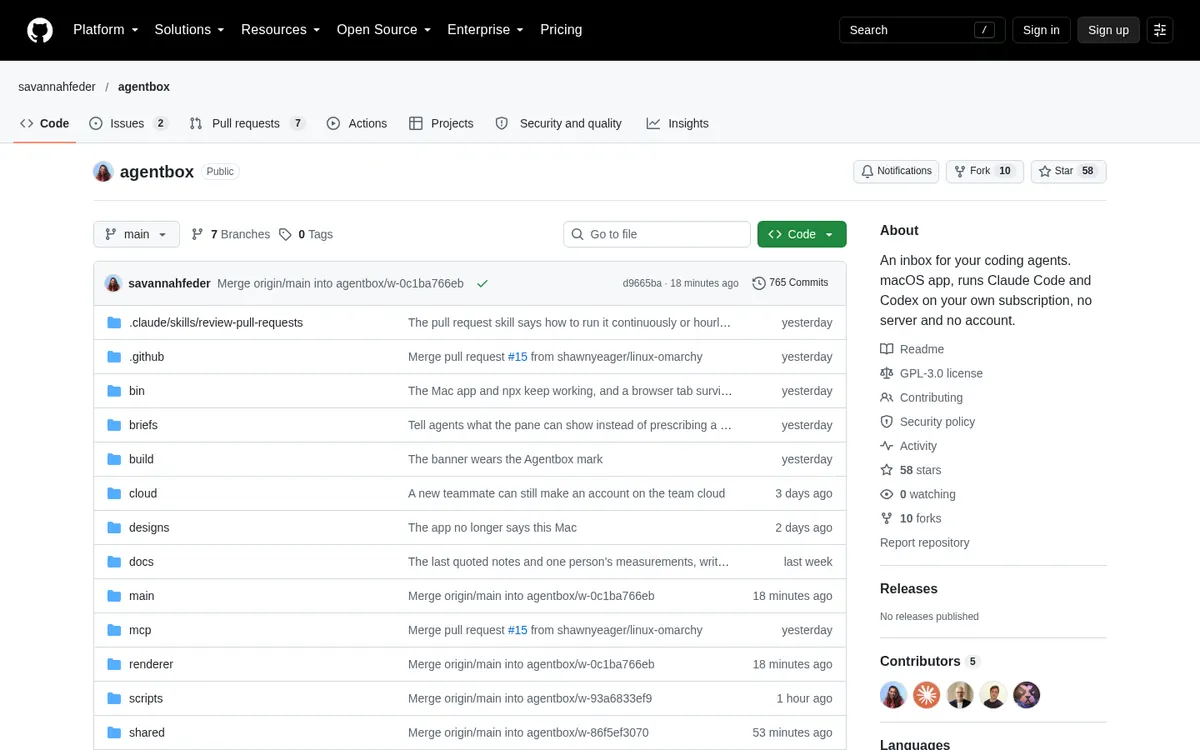 Agentbox product page screenshot