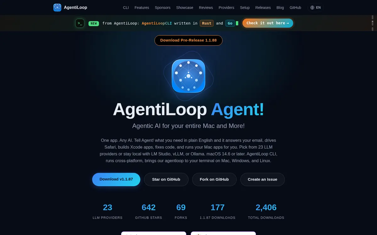 Agent! for Mac product page screenshot