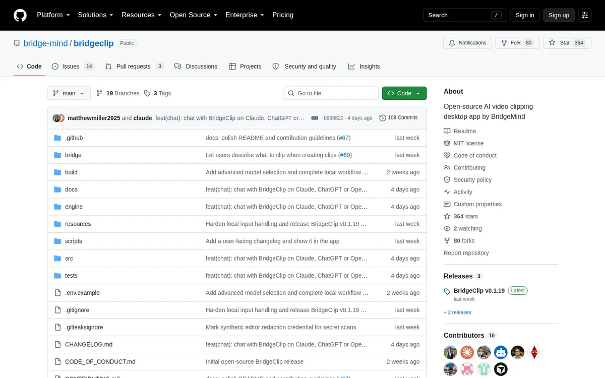 BridgeClip product page screenshot