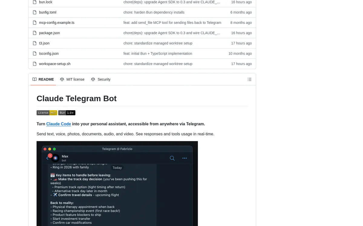 Claude Telegram Bot screenshot 2 thumbnail