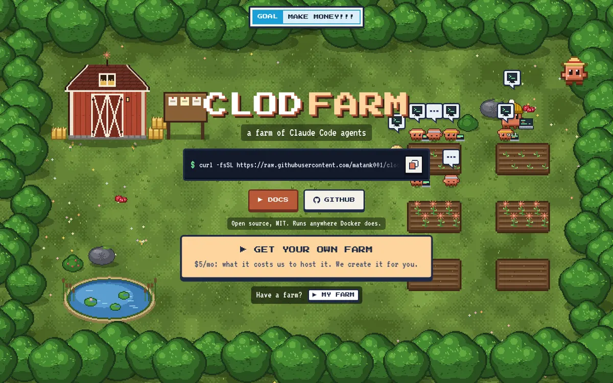 clodfarm product page screenshot
