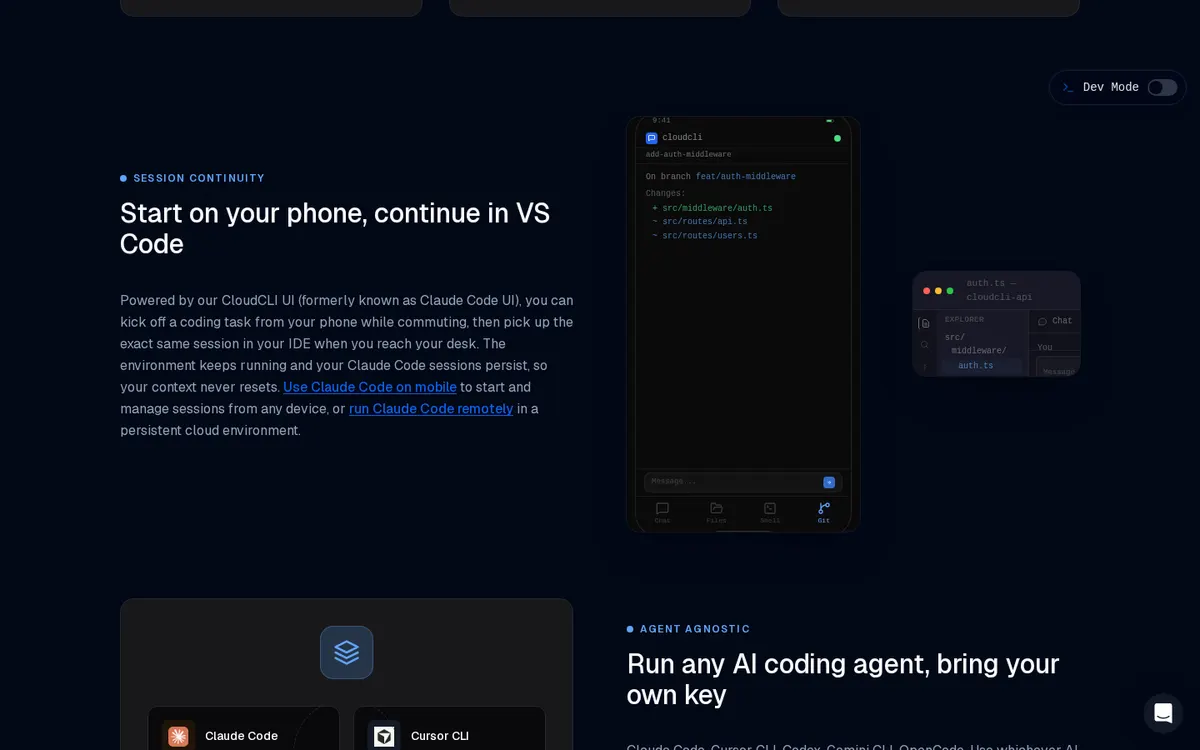 CloudCLI screenshot 3 thumbnail