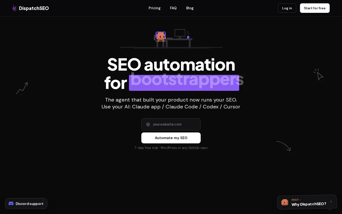 DispatchSEO product page screenshot