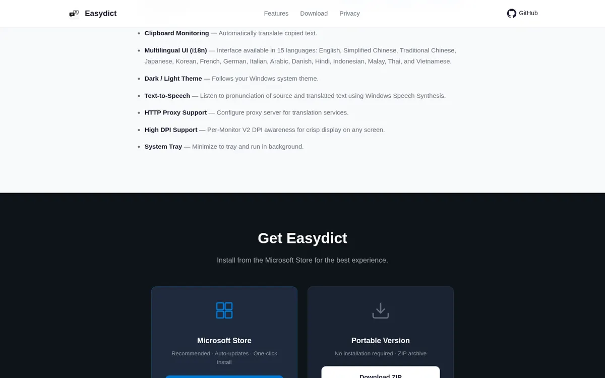 Easydict for Windows screenshot 3 thumbnail