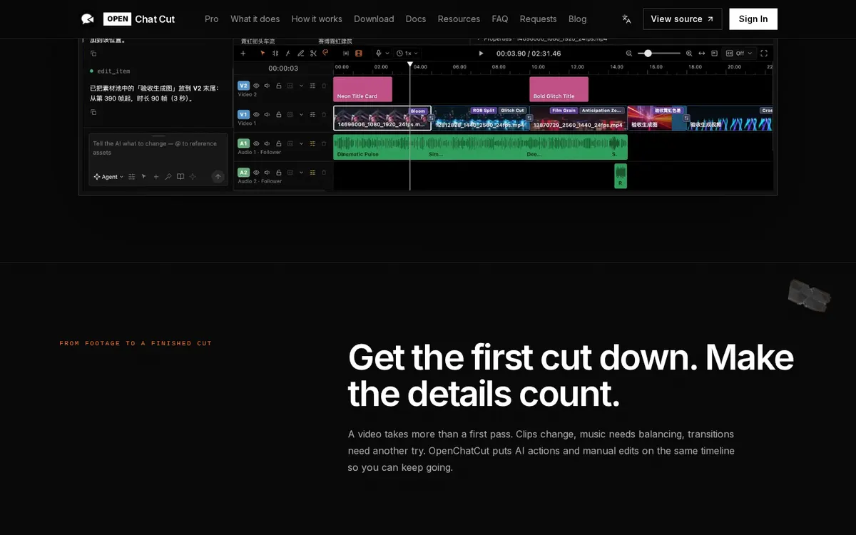 OpenChatCut screenshot 2 thumbnail