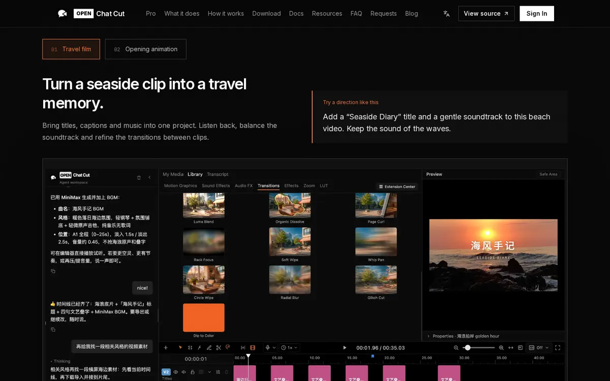 OpenChatCut screenshot 3 thumbnail