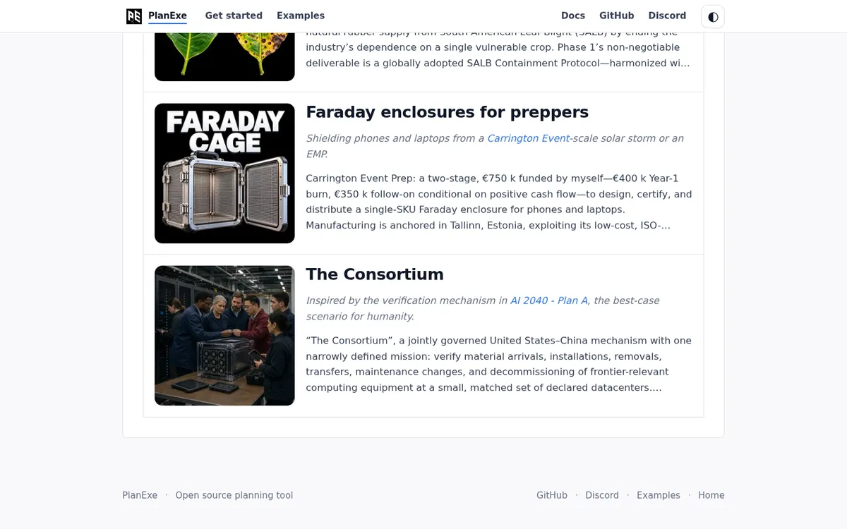 PlanExe screenshot 3 thumbnail