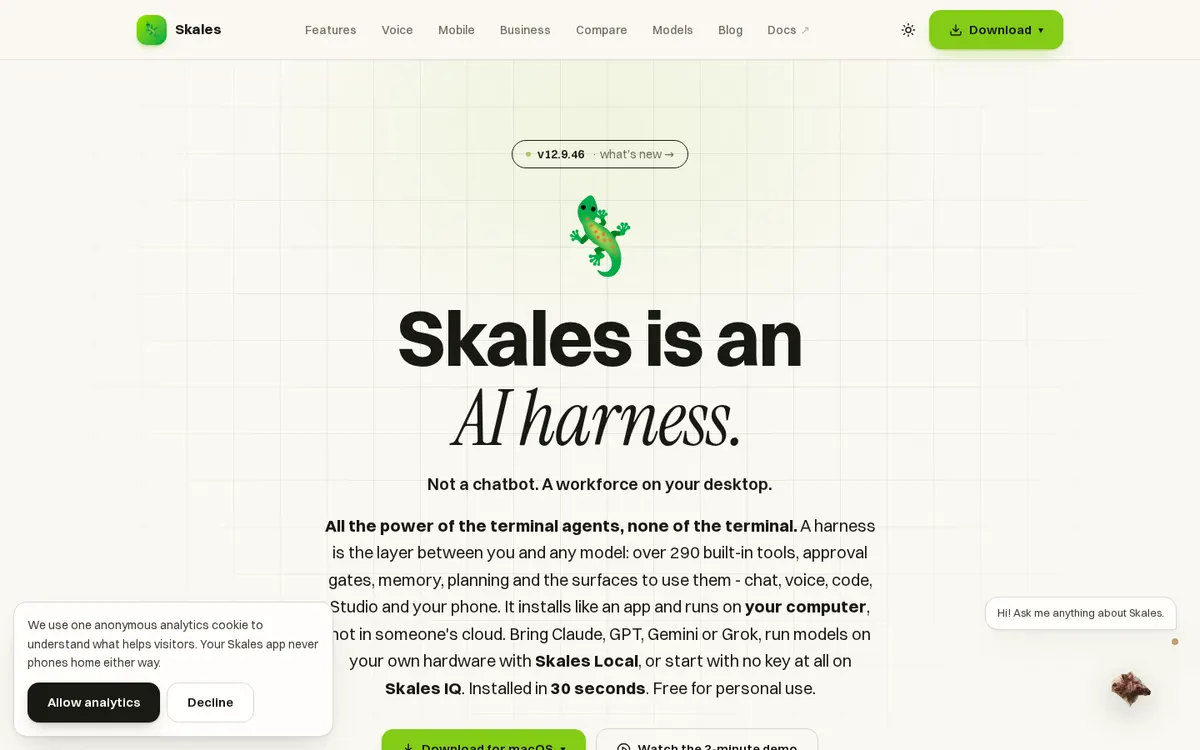 Skales product page screenshot 1