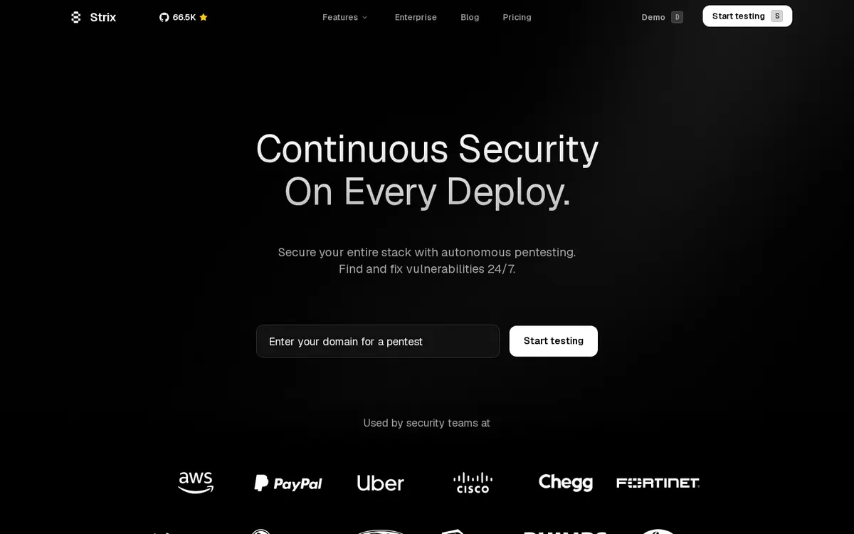 Strix product page screenshot 1