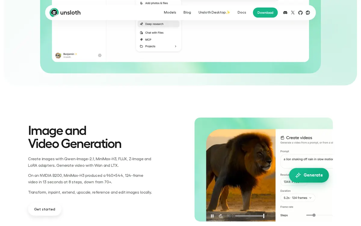 Unsloth screenshot 2 thumbnail